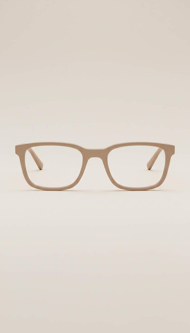 Warm Taupe Rectangular Opticals