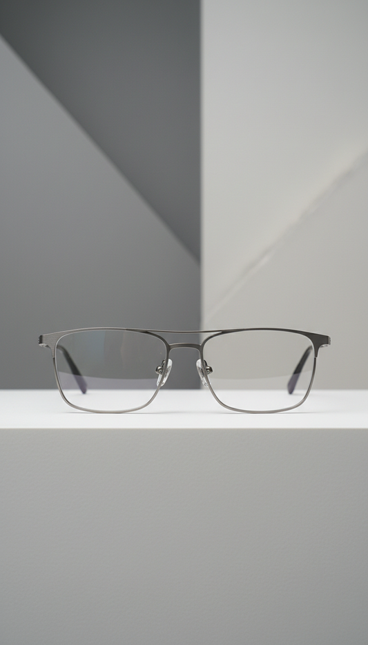 Titanium rectangle optical frame