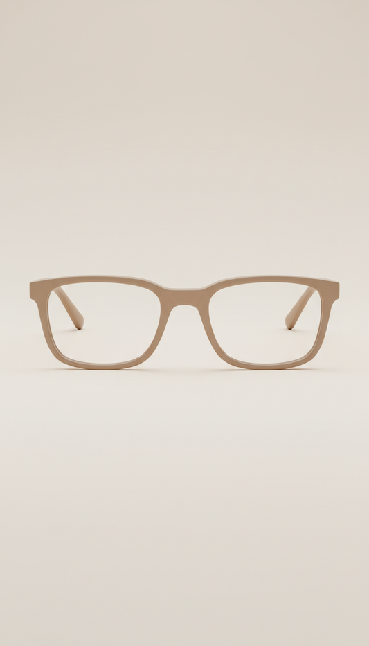 Warm Taupe Rectangular Opticals