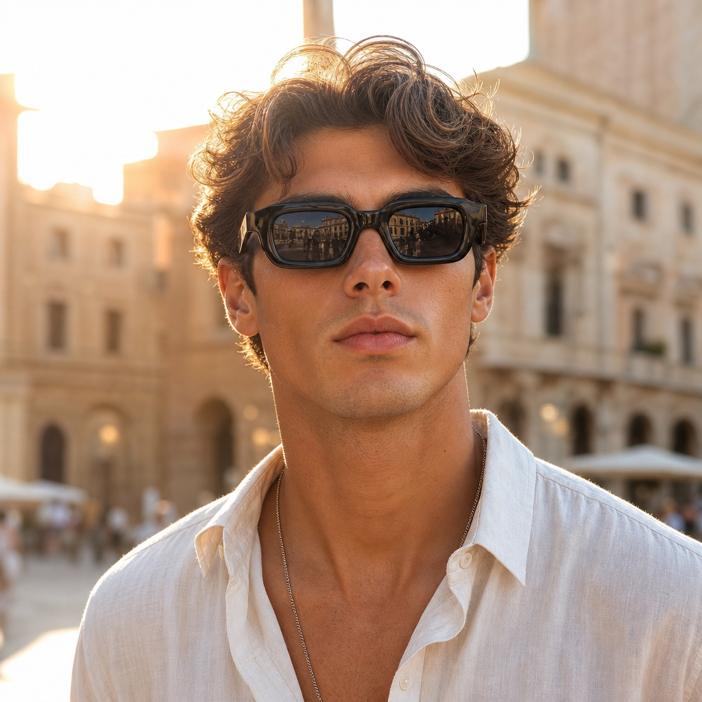 Retro Rectangle Sunglasses